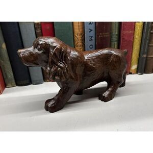 Sussex Spaniel Trotting Figure By Red Mill Hand Carved Vintage Cocker Spaniel